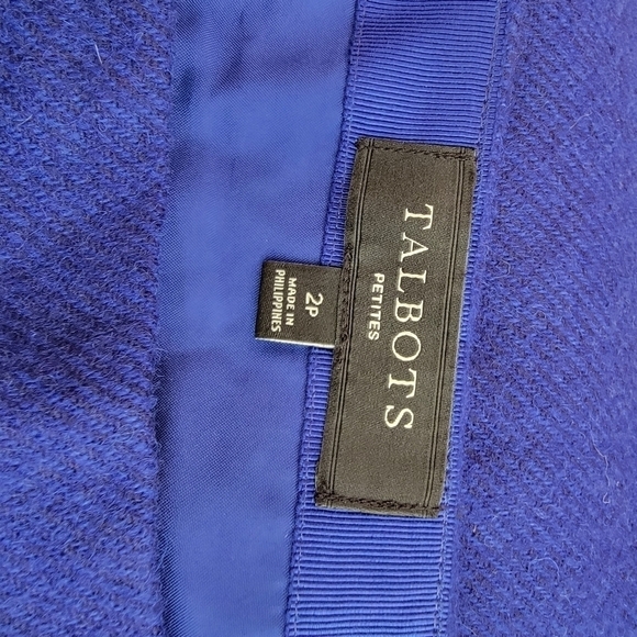 Talbots Petite Wool Lined Scallop A Line Skirt Size 2P - Picture 3 of 5